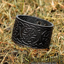 Leather Bracelet Celtic Weave